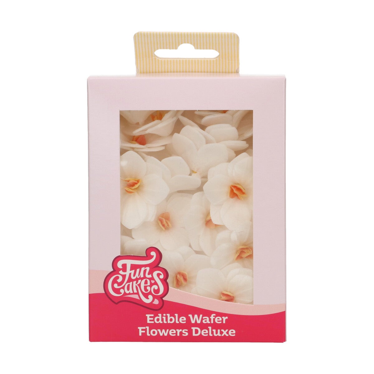 FunCakes Edible Wafer Flowers Deluxe Hydrangea White Small pk/18