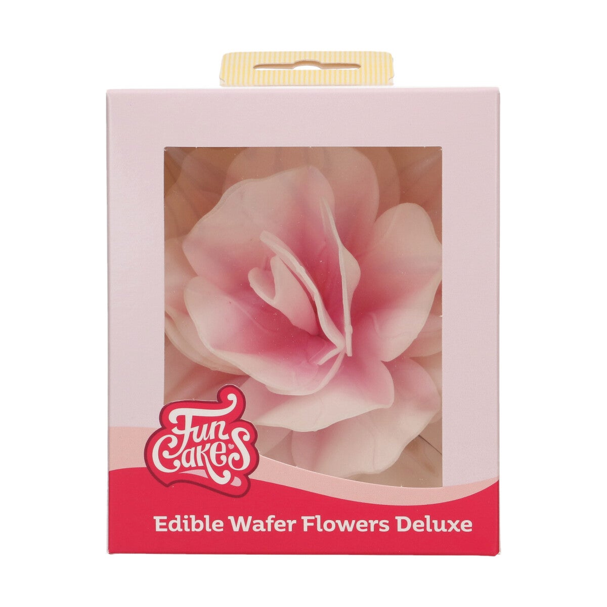 FunCakes Edible Wafer Flowers Deluxe Rose Pastella Pink Ombre Large pk/1