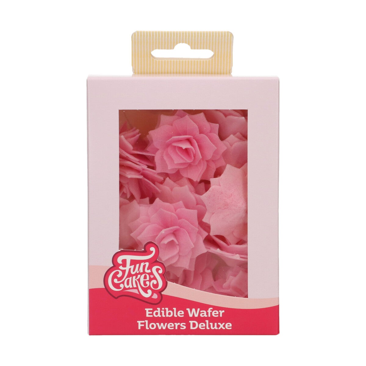 FunCakes Edible Wafer Flowers Deluxe Rose Rosalia Pink Medium pk/15