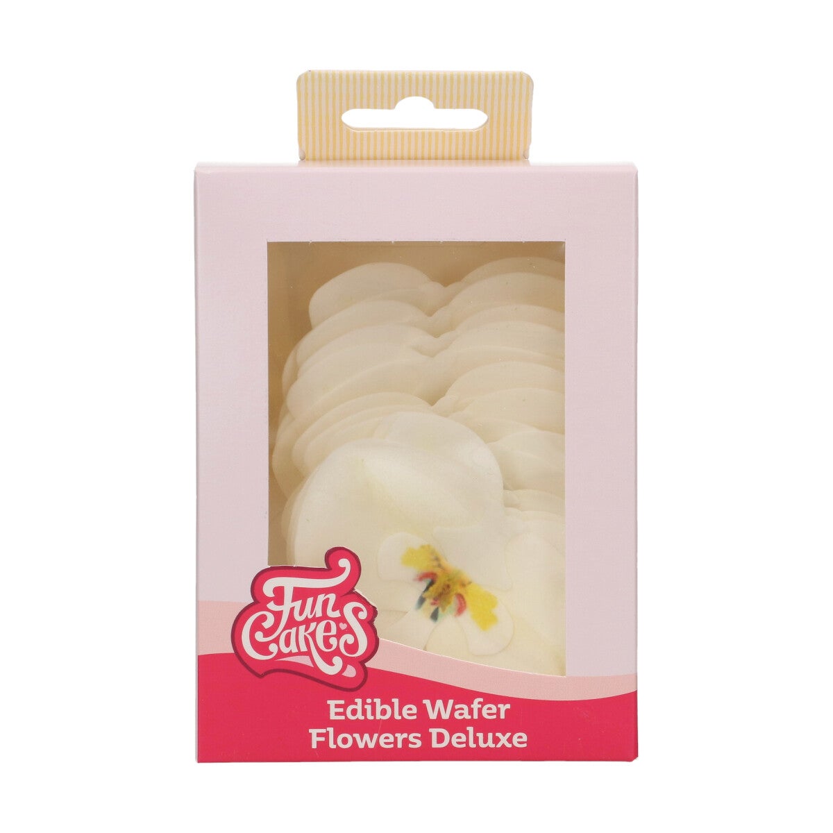 FunCakes Edible Wafer Flowers Deluxe Orchid White Medium pk/10