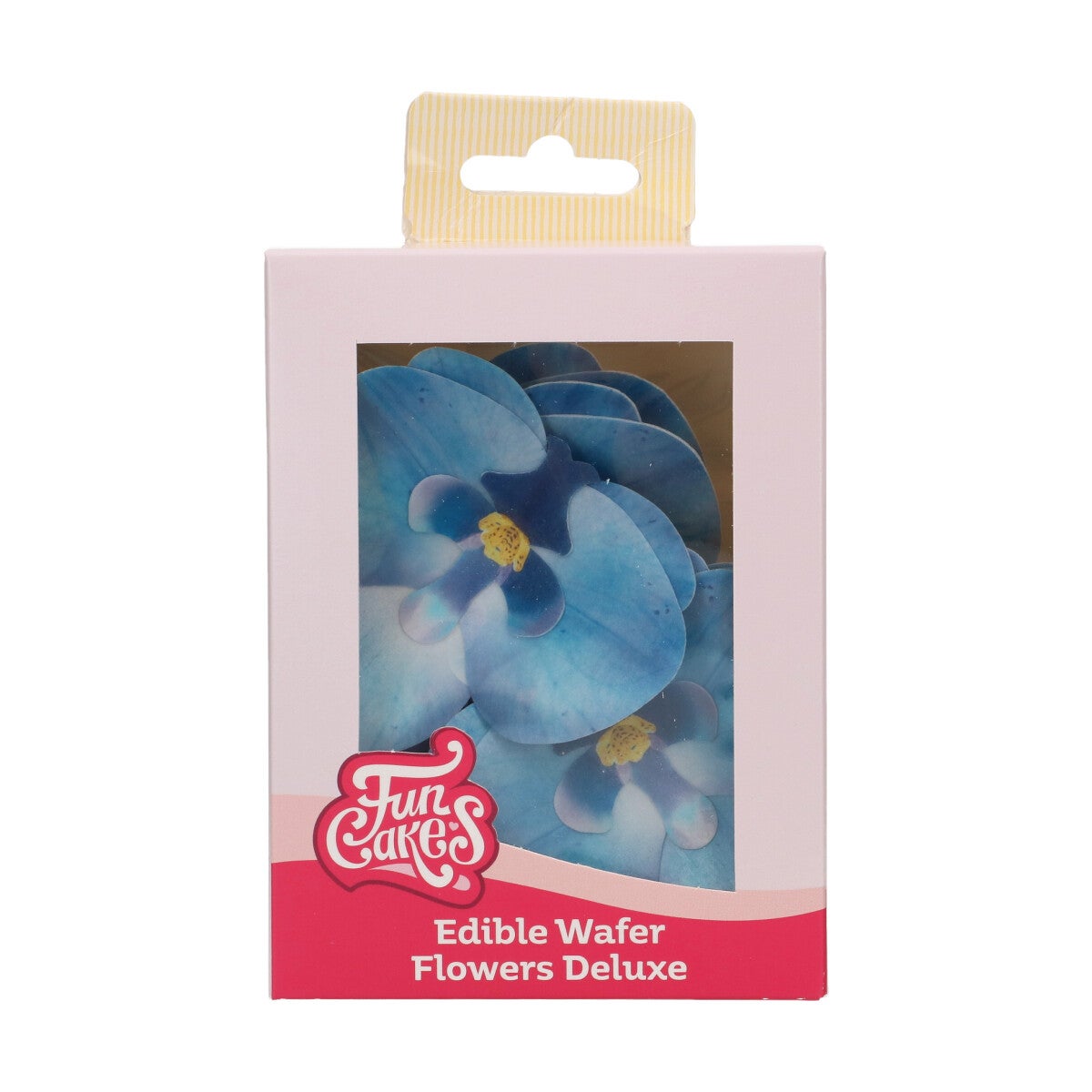 FunCakes Edible Wafer Flowers Deluxe Orchid Blue Medium pk/10