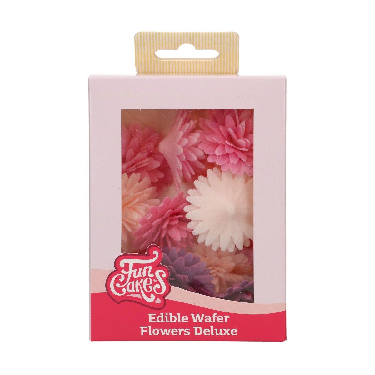 FunCakes Edible Wafer Flowers Deluxe Pompom/Daisy Mix Medium pk/12