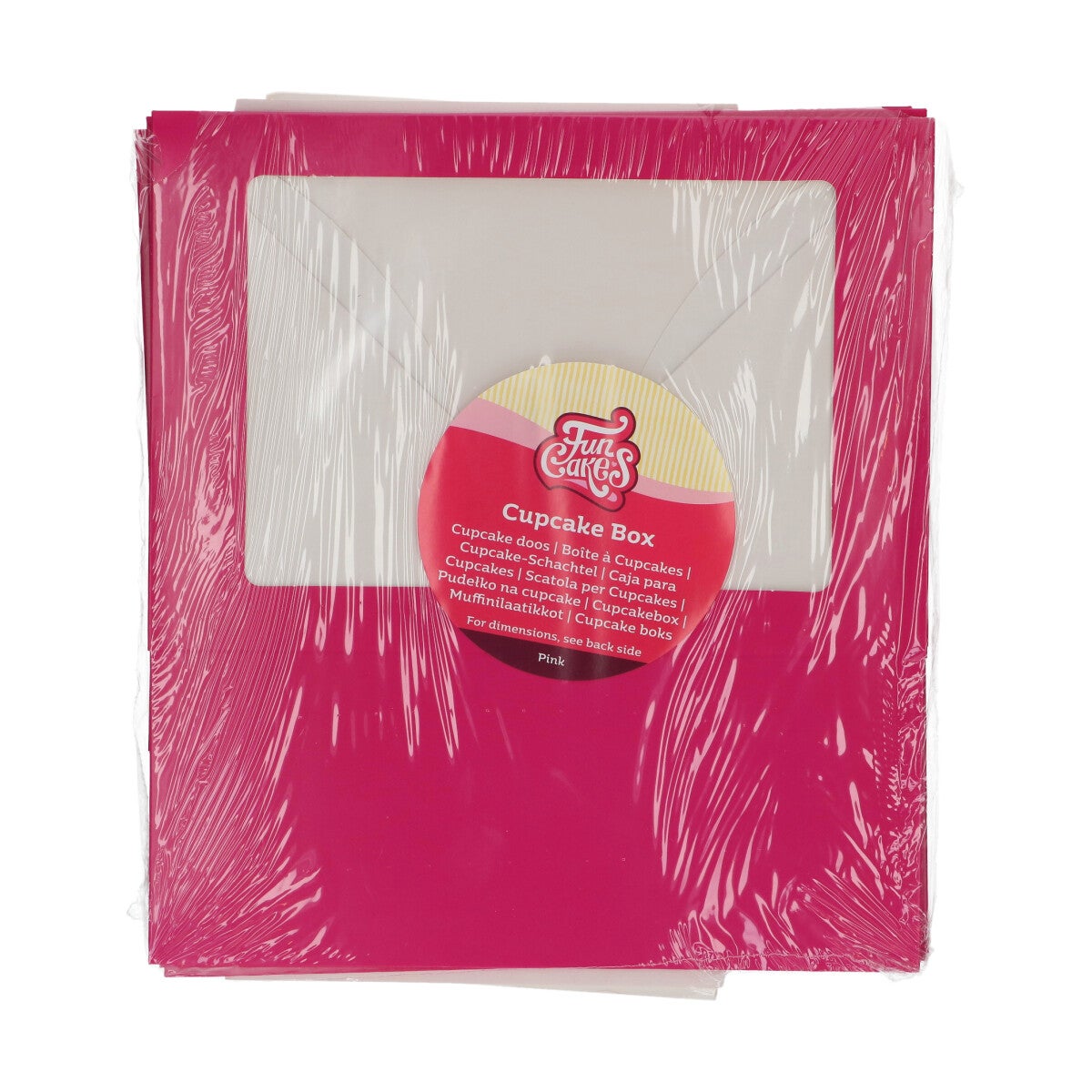 FunCakes Cupcake Box 6 – Pink pk/3