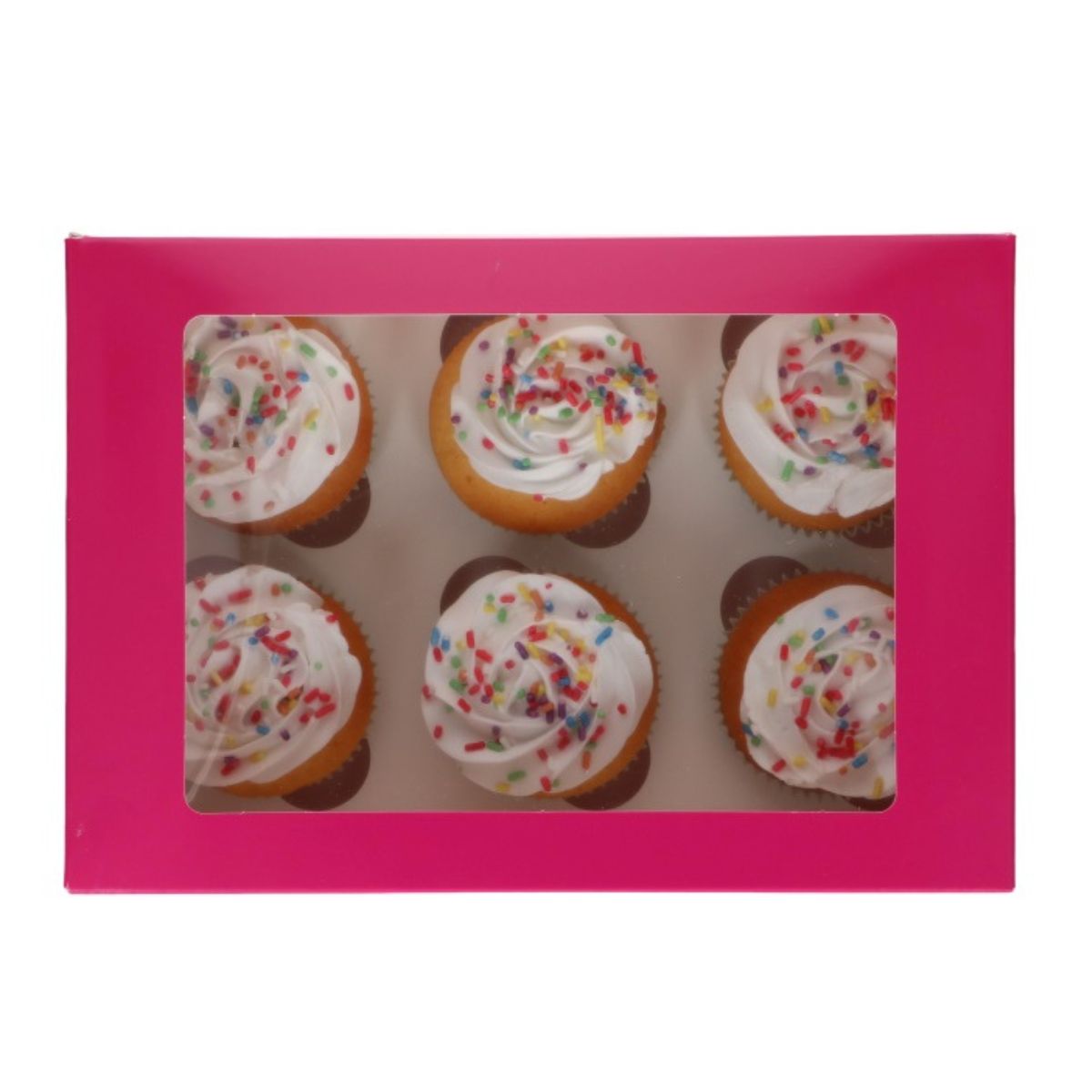 FunCakes Cupcake Box 6 – Pink pk/3