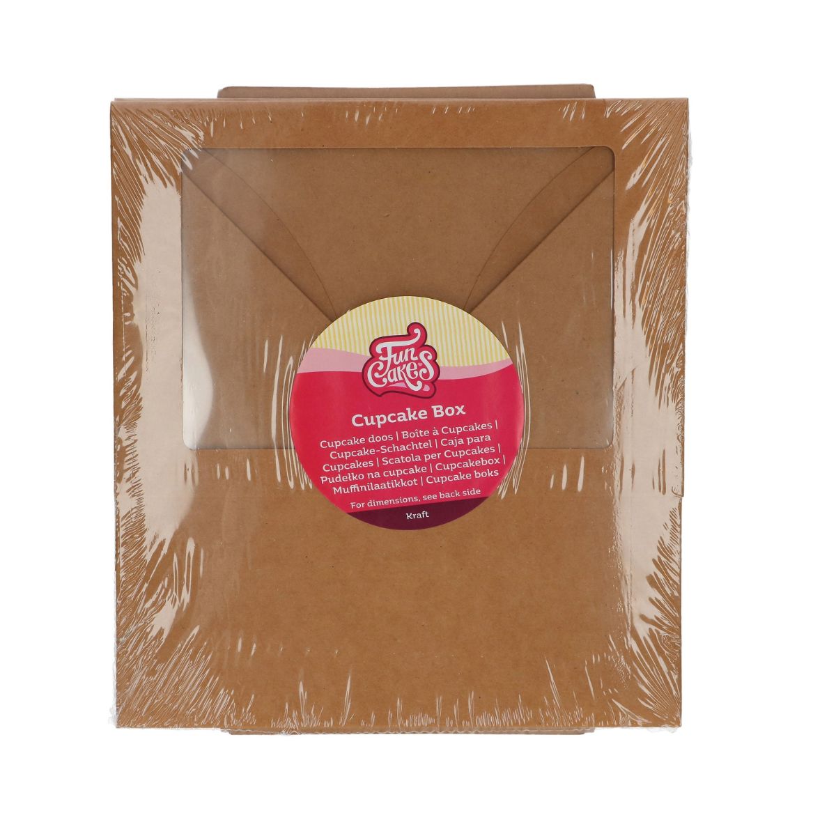 FunCakes Cupcake Box 6 – Kraft pk/3