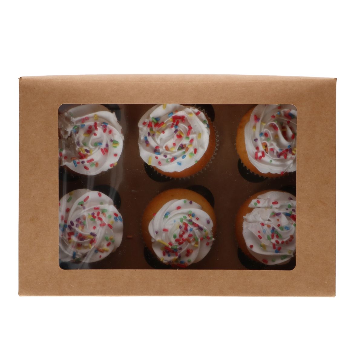 FunCakes Cupcake Box 6 – Kraft pk/3