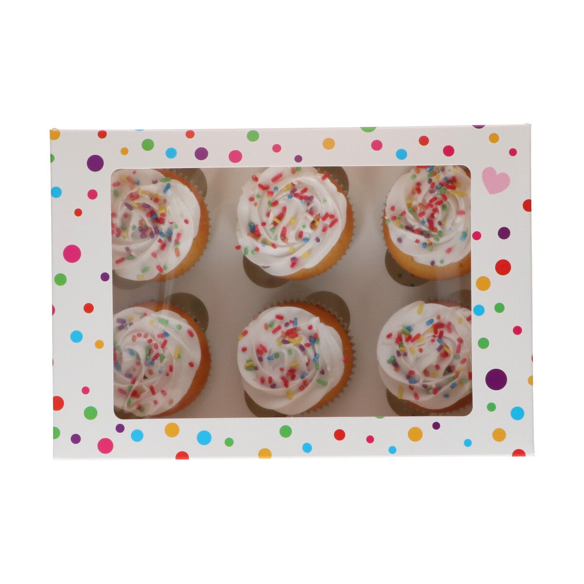 FunCakes Cupcake Box 6 – Confetti pk/3