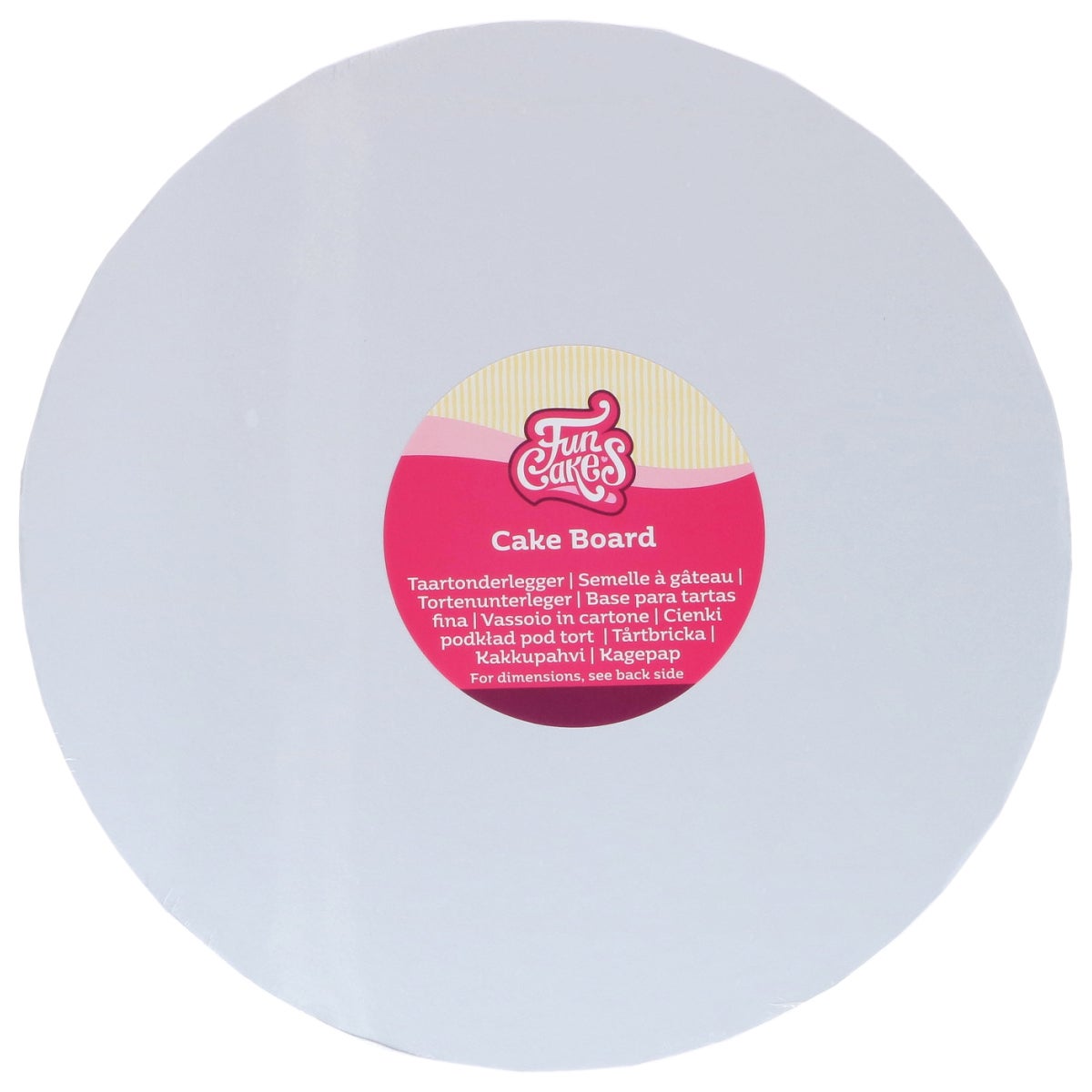 FunCakes Cake Board Round White Ø 12,5 cm