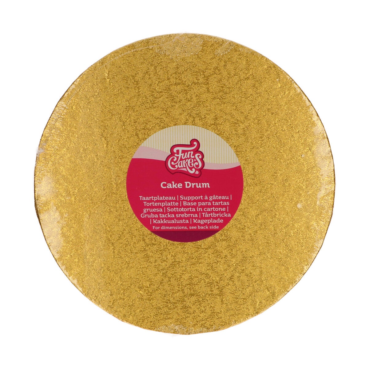 FunCakes Cake Drum Round Ø25 cm - Gold