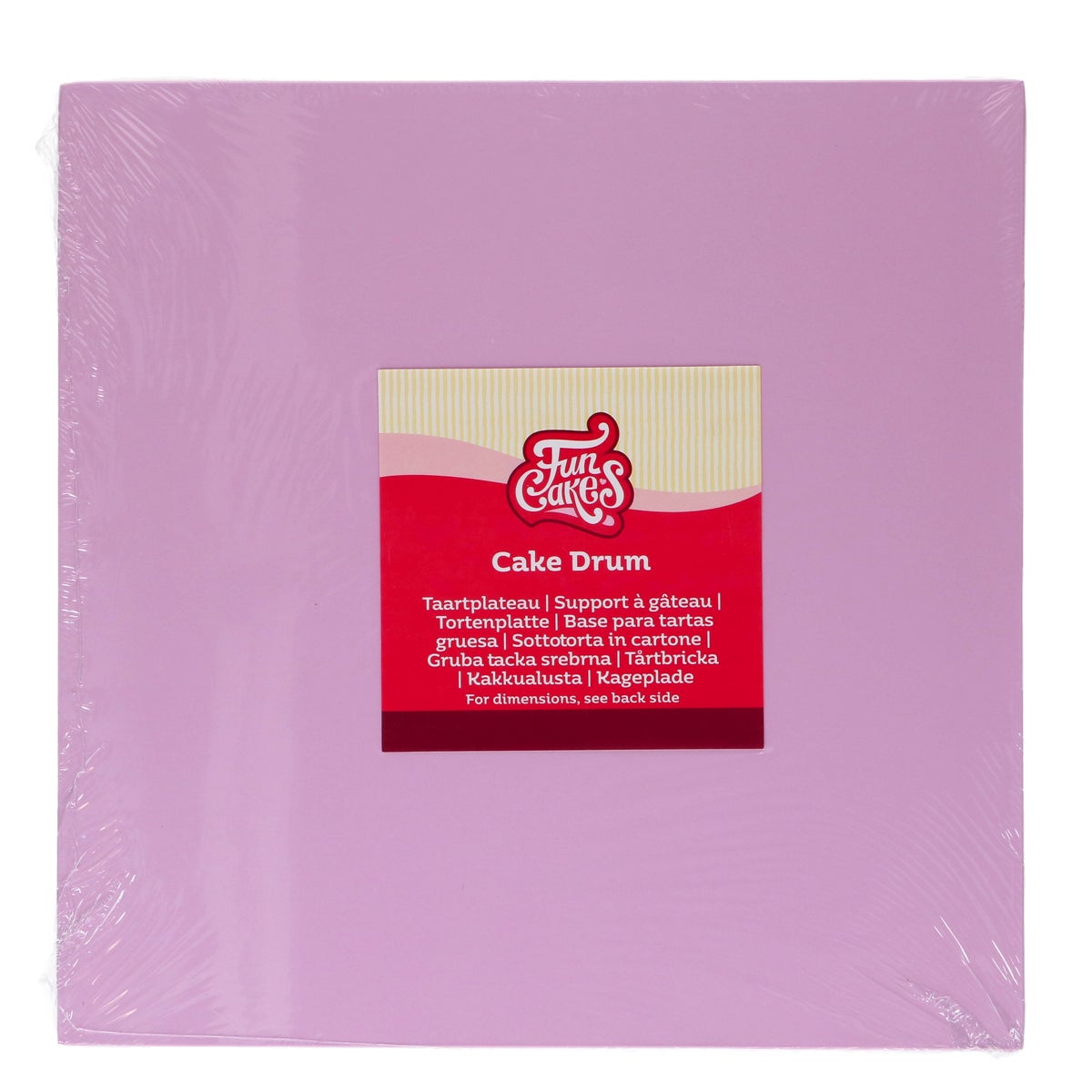 FunCakes Cake Drum Square Pastel Purple 25 cm