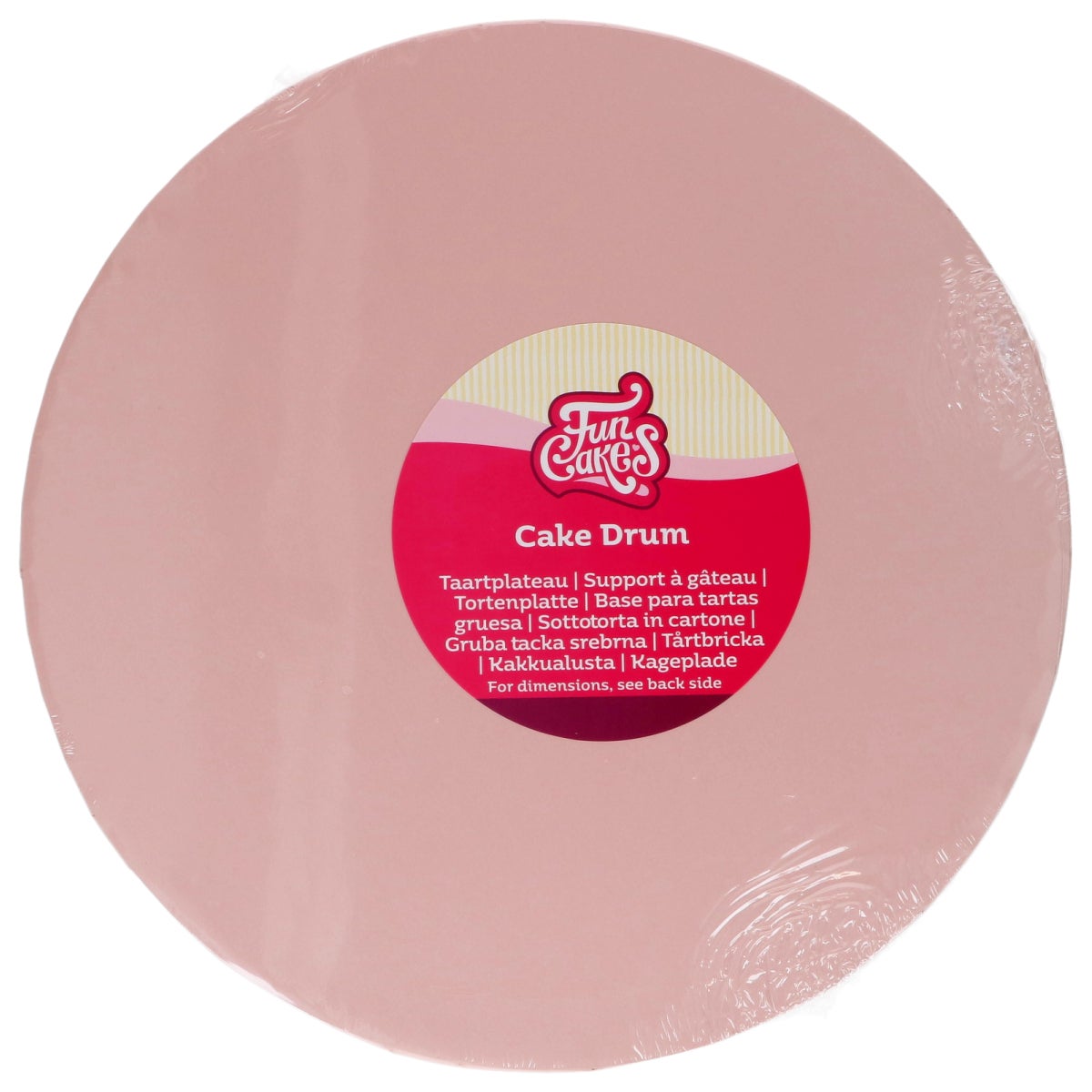 FunCakes Cake Drum Round Pastel Pink Ø 25 cm