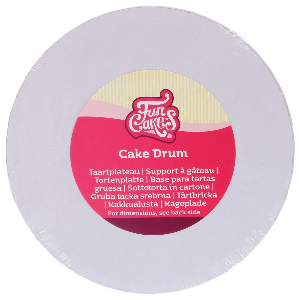 FunCakes Cake Drum Round White Ø 12,5 cm