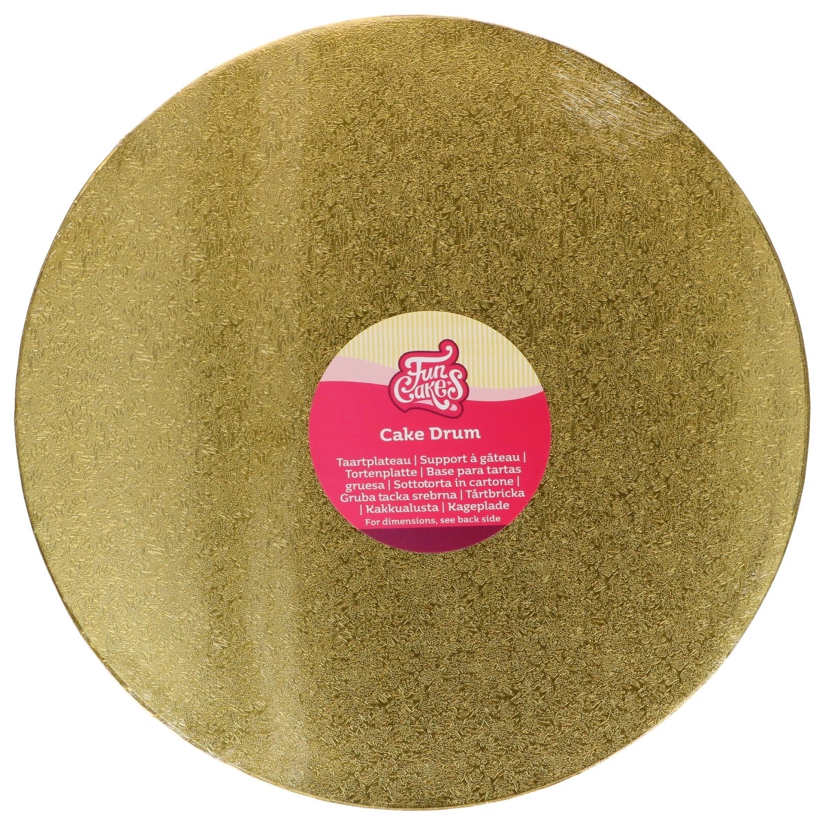 FunCakes Cake Drum Round Gold Ø 33 cm