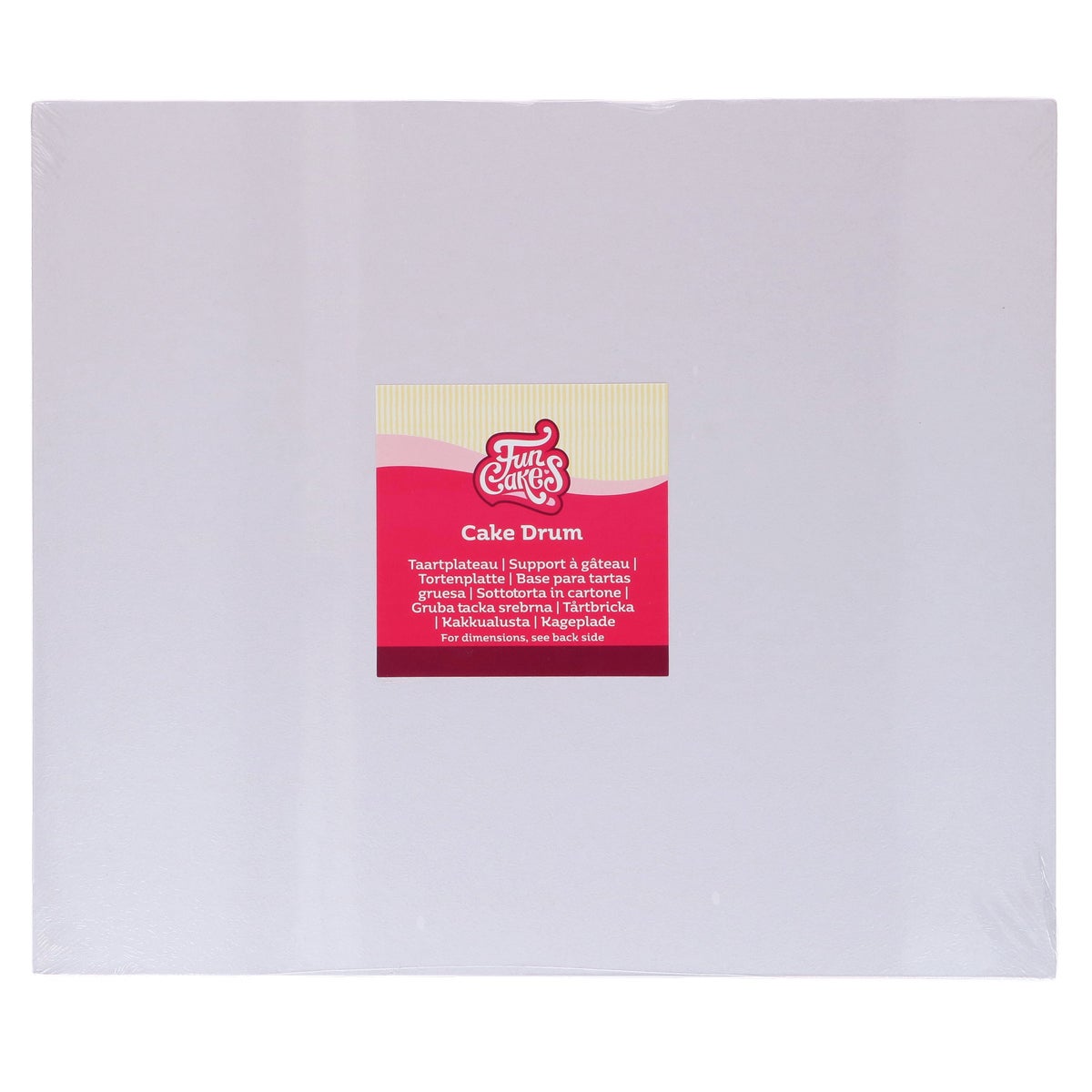 FunCakes Cake Drum Rectangular White 35 x 30 cm