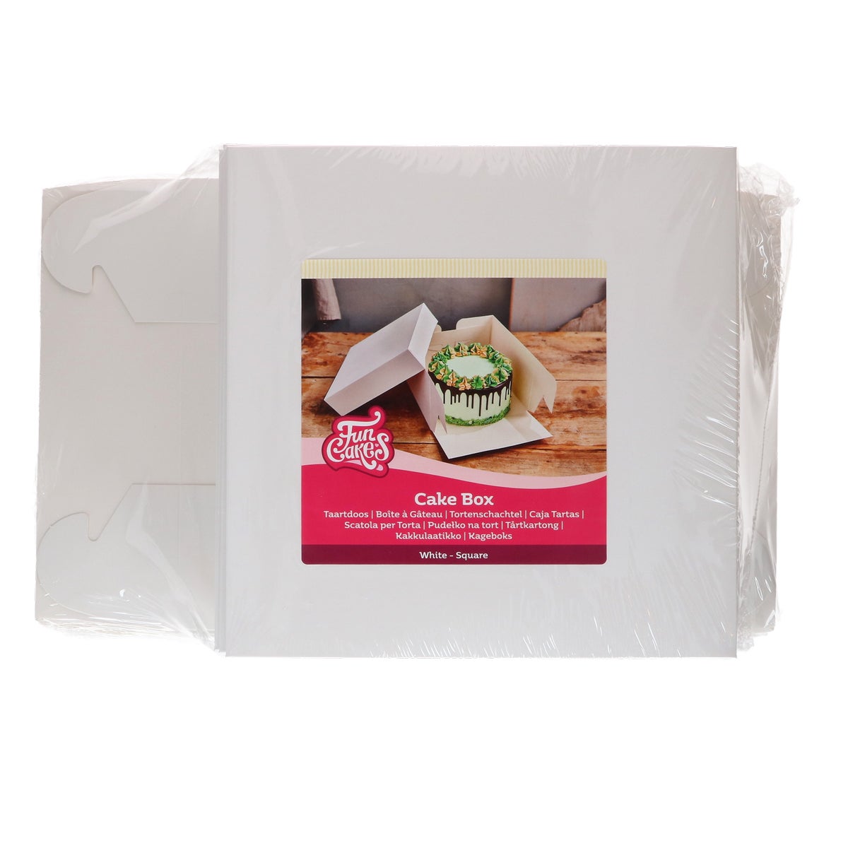 FunCakes Cake Box White 28x28x8cm pk/25