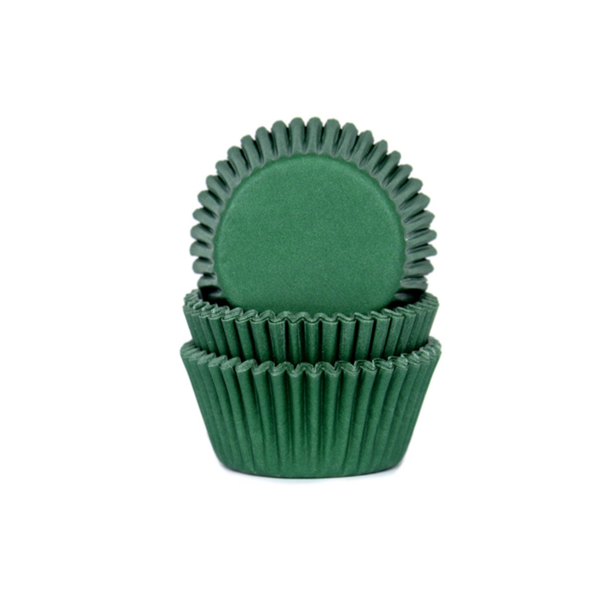 House of Marie Mini Baking Cups Dark Green pk/60