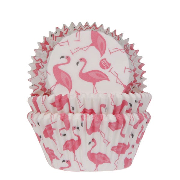 House of Marie Baking Cups Flamingo pk/48