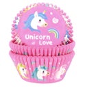 House of Marie Baking Cups Unicorn pk/48