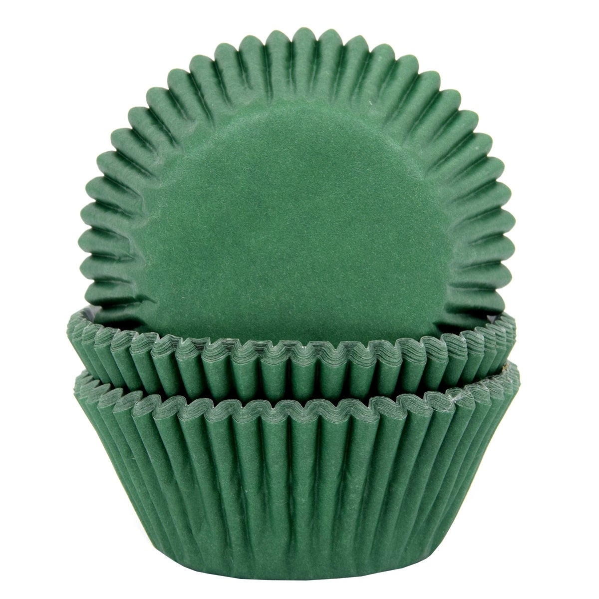 House of Marie Baking Cups Dark Green pk/50
