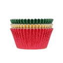 House of Marie Baking Cups Foil Red/Green/Gold pk/36