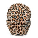House of Marie Baking Cups Leopard Brown pk/48