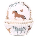 House of Marie Baking Cups Horses pk/48