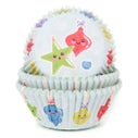 House of Marie Baking Cups Christmas Baubles pk/48
