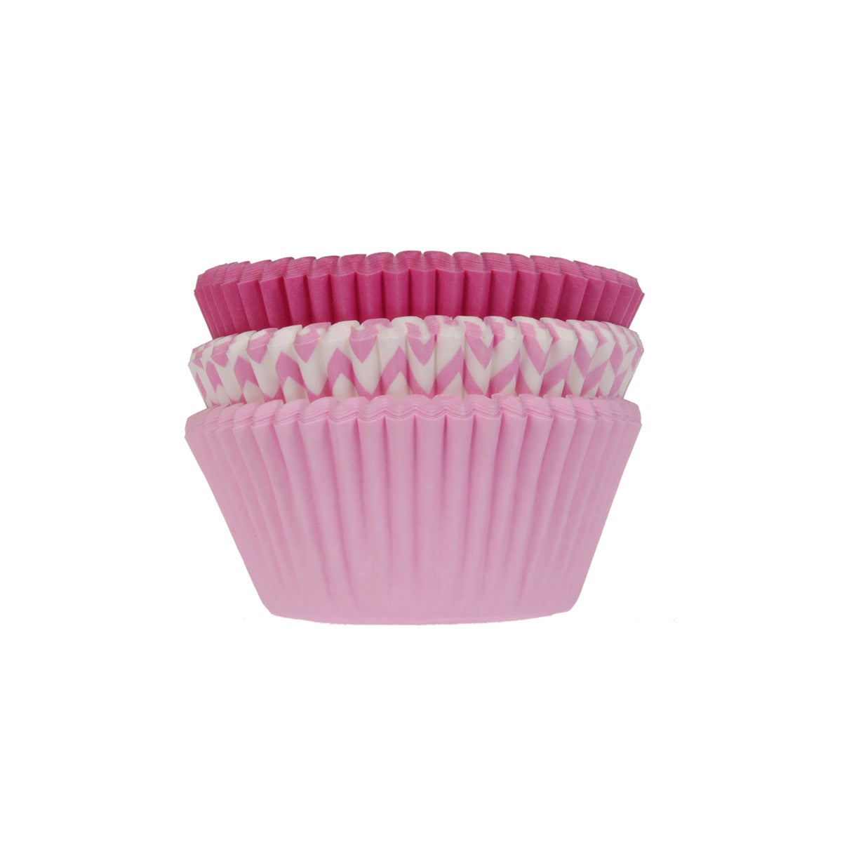 House of Marie Baking Cups Assorti Pink pk/72