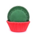 House of Marie Baking Cups Red/Green pk/48