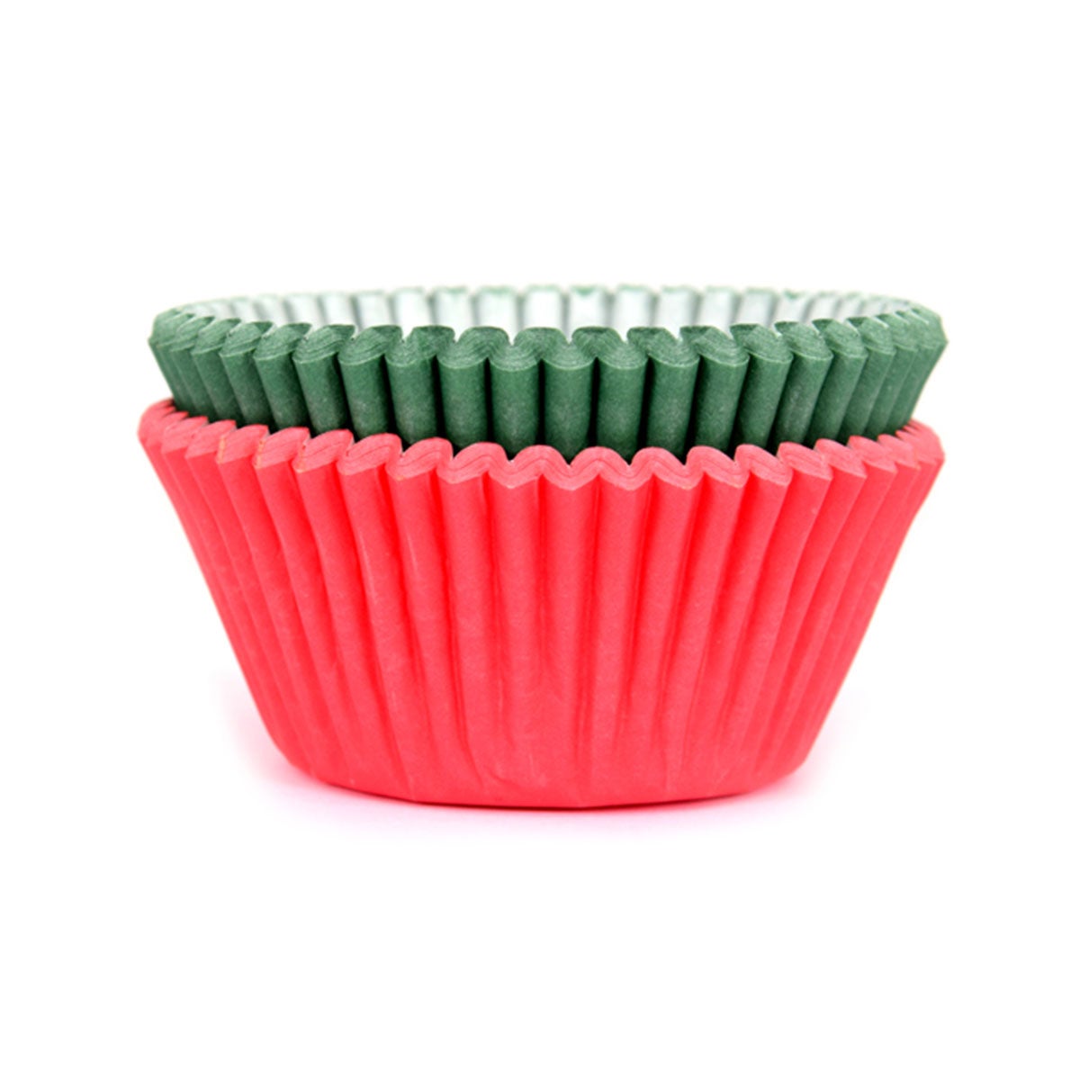 House of Marie Baking Cups Red/Green pk/48