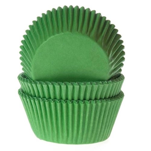 House of Marie Baking cups Grass green - pk/48