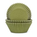 House of Marie Baking Cups Moss Green pk/48