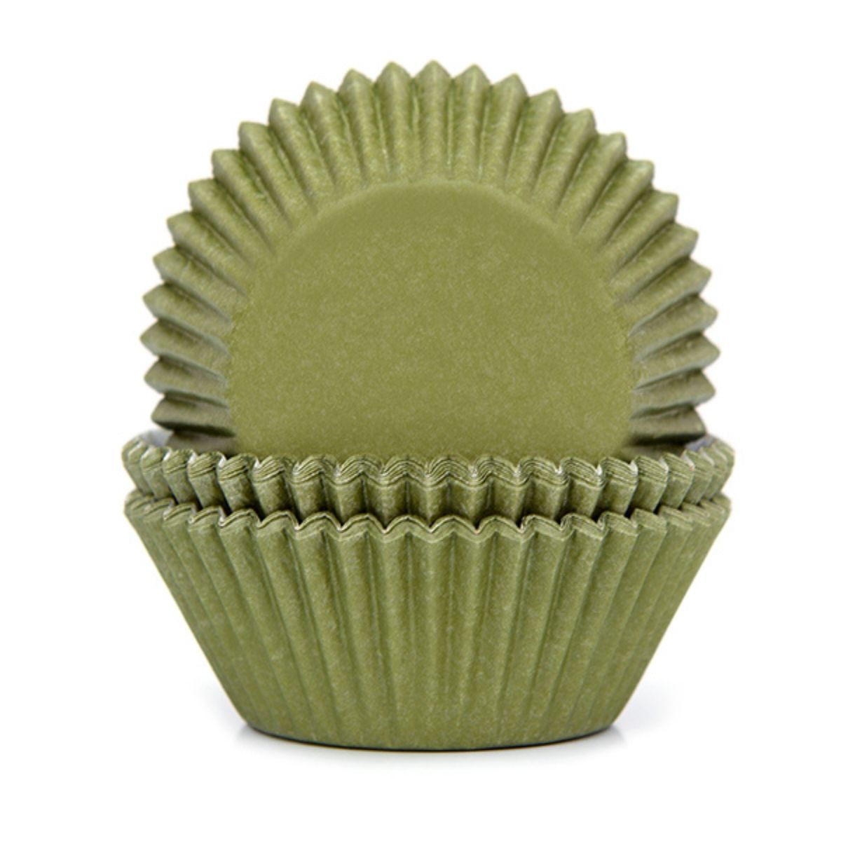 House of Marie Baking Cups Moss Green pk/50