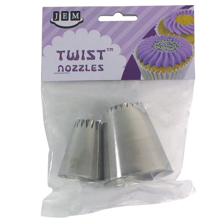 JEM Twist Nozzle Sultan Style 2 Set/2 bij Deleukstetaartenshop