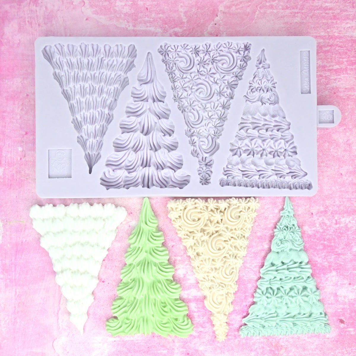 Karen Davies Silicone Mould - Buttercream Xmas Trees