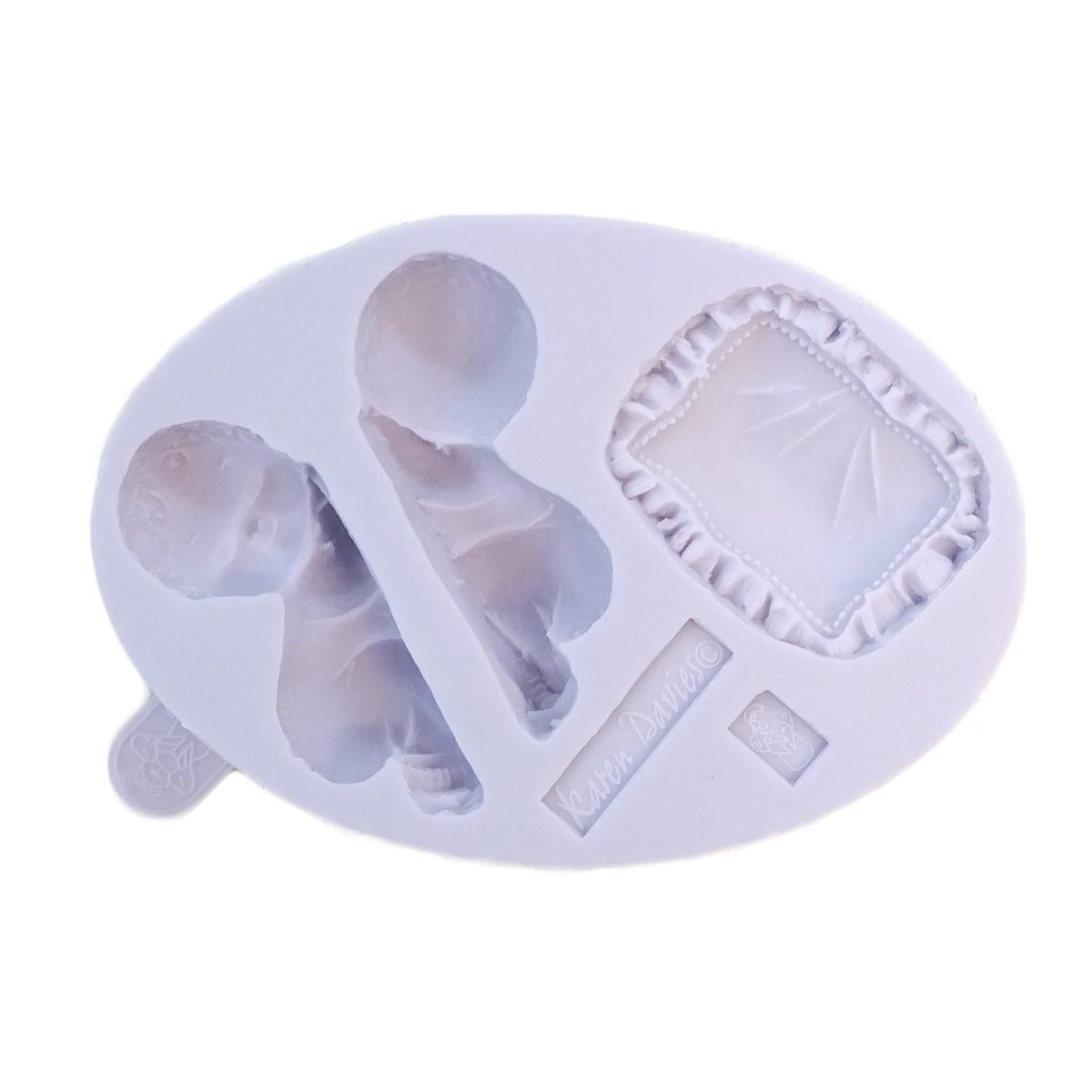 Karen Davies Siliconen mould - Sleeping Baby & Pillow