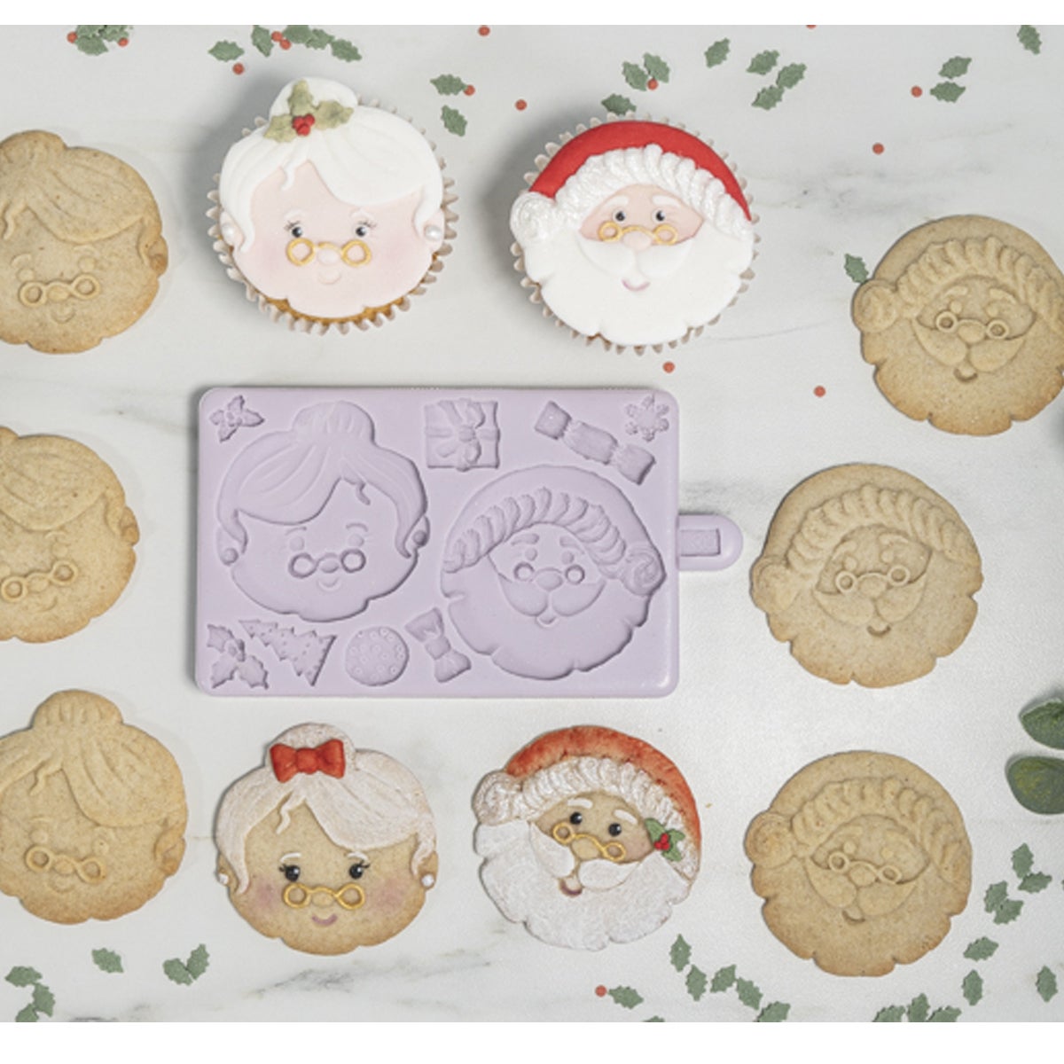 Karen Davies Siliconen Mould - Mr & Mrs Claus