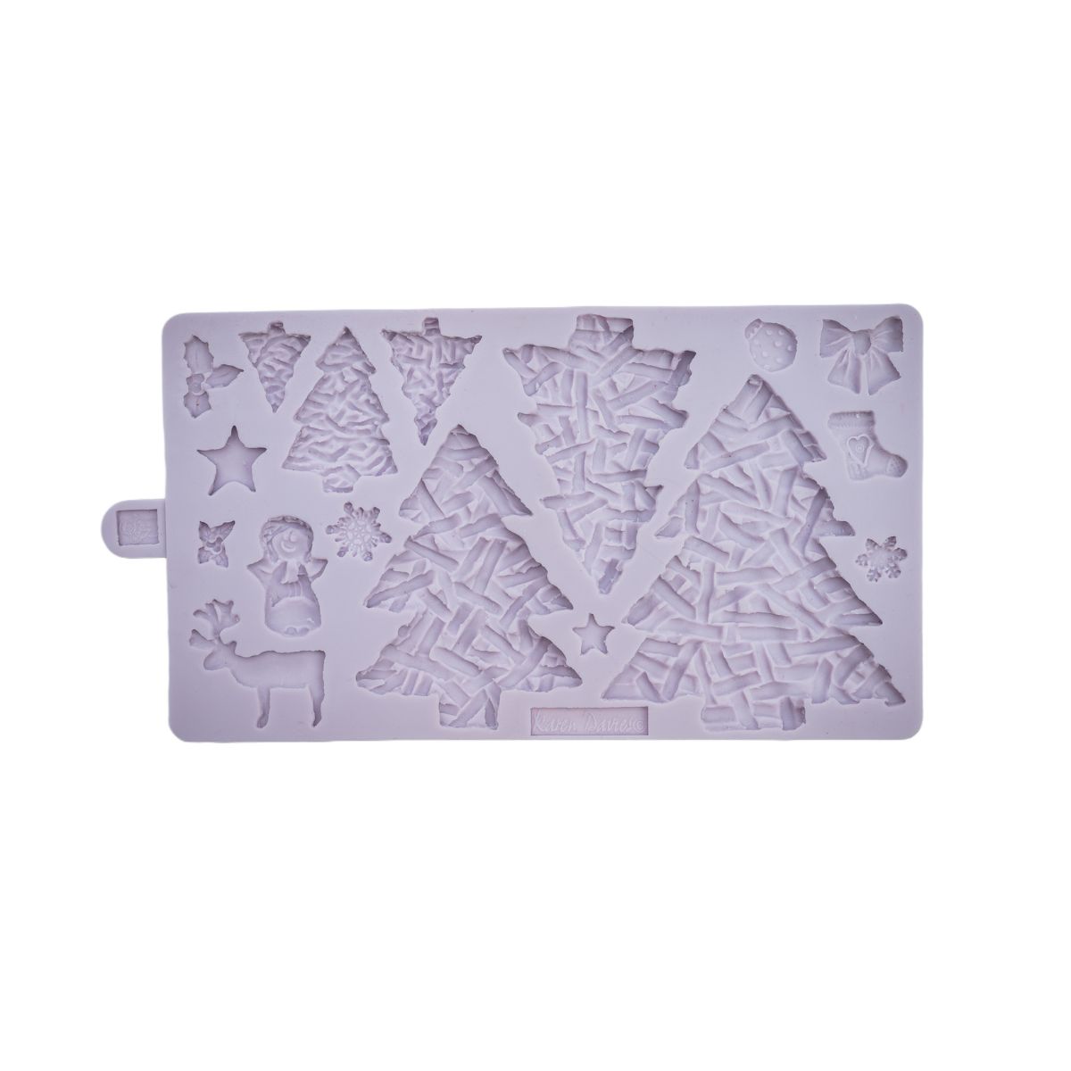 Karen Davies Siliconen Mould - Wicker Christmas Trees