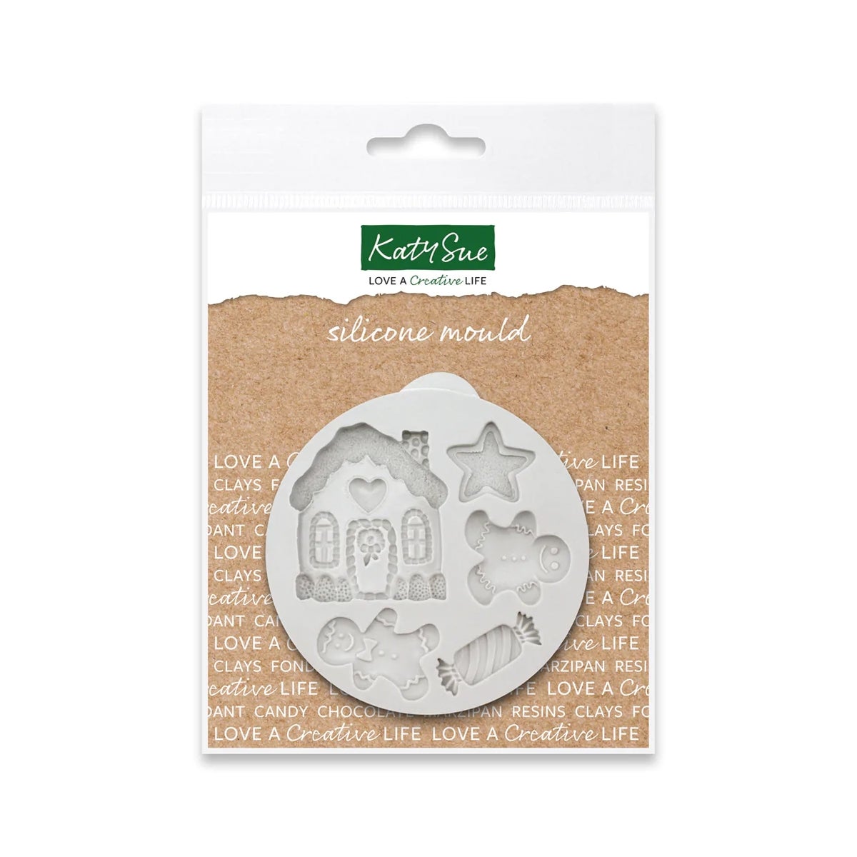 Katy Sue Mould Miniature Christmas Gingerbread