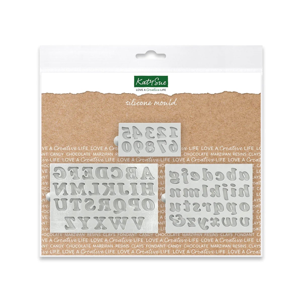 Katy Sue Mould Basic Italics Alphabet and Numbers set/3