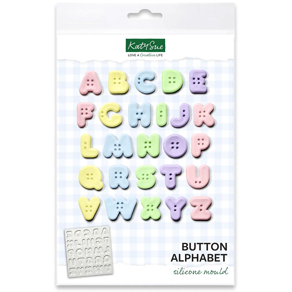 Katy Sue Mould Button Alphabet