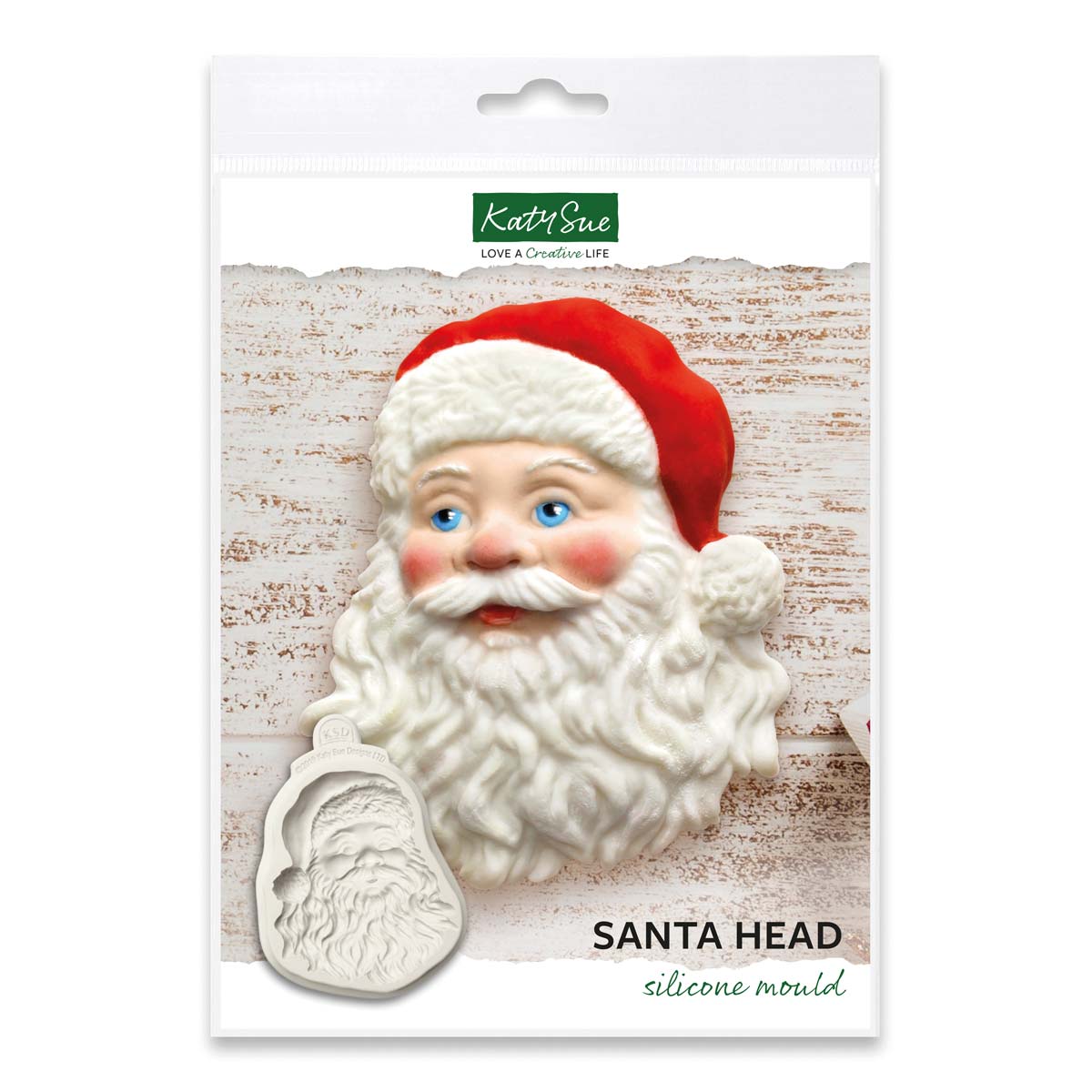Katy Sue Silicone Mould Santa Head