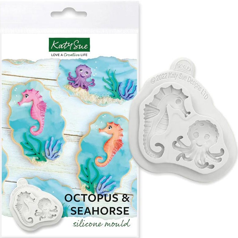 Katy Sue Octopus and Seahorse Silicone Mould