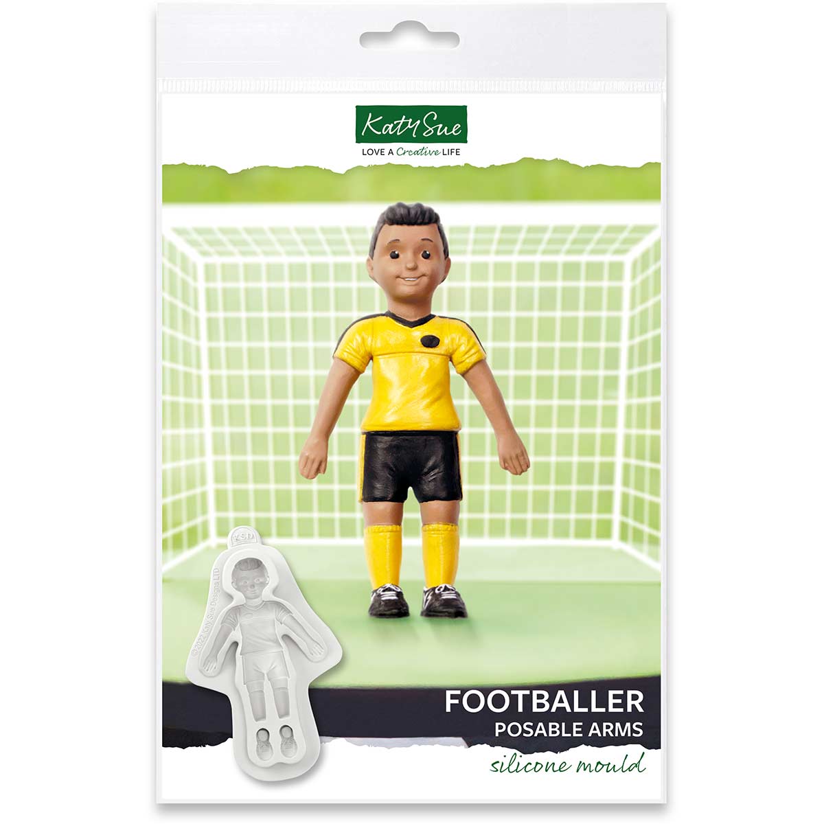 Katy Sue Footballer Silicone Mould