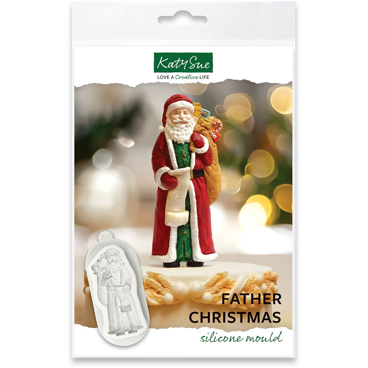 Katy Sue Silicone Mould - Father Christmas