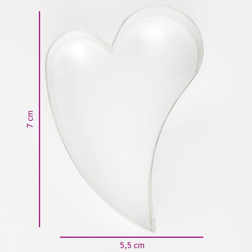 Cookie Cutter Decorative Heart 7 cm