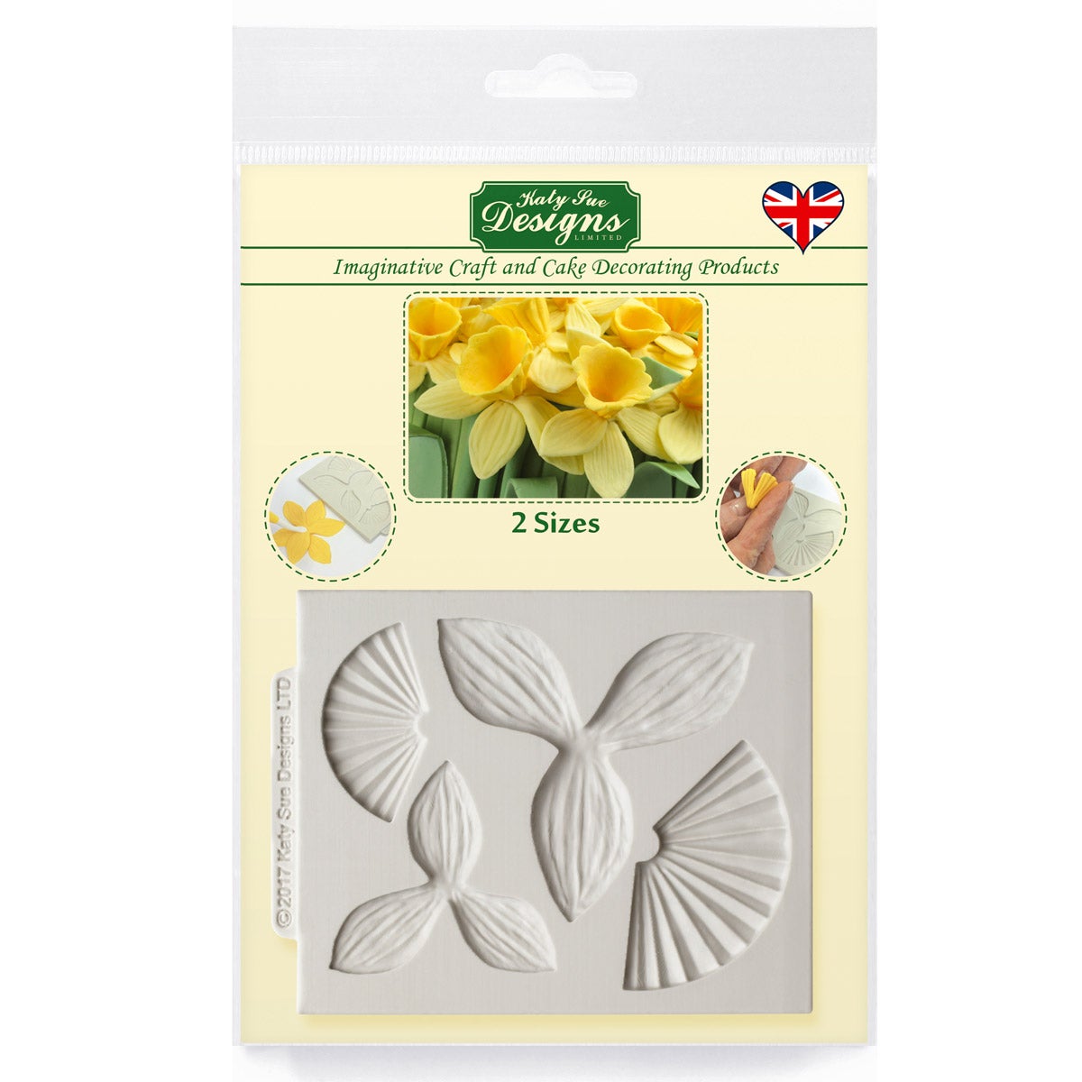 Katy Sue Silicone Mould - Daffodil Flowers