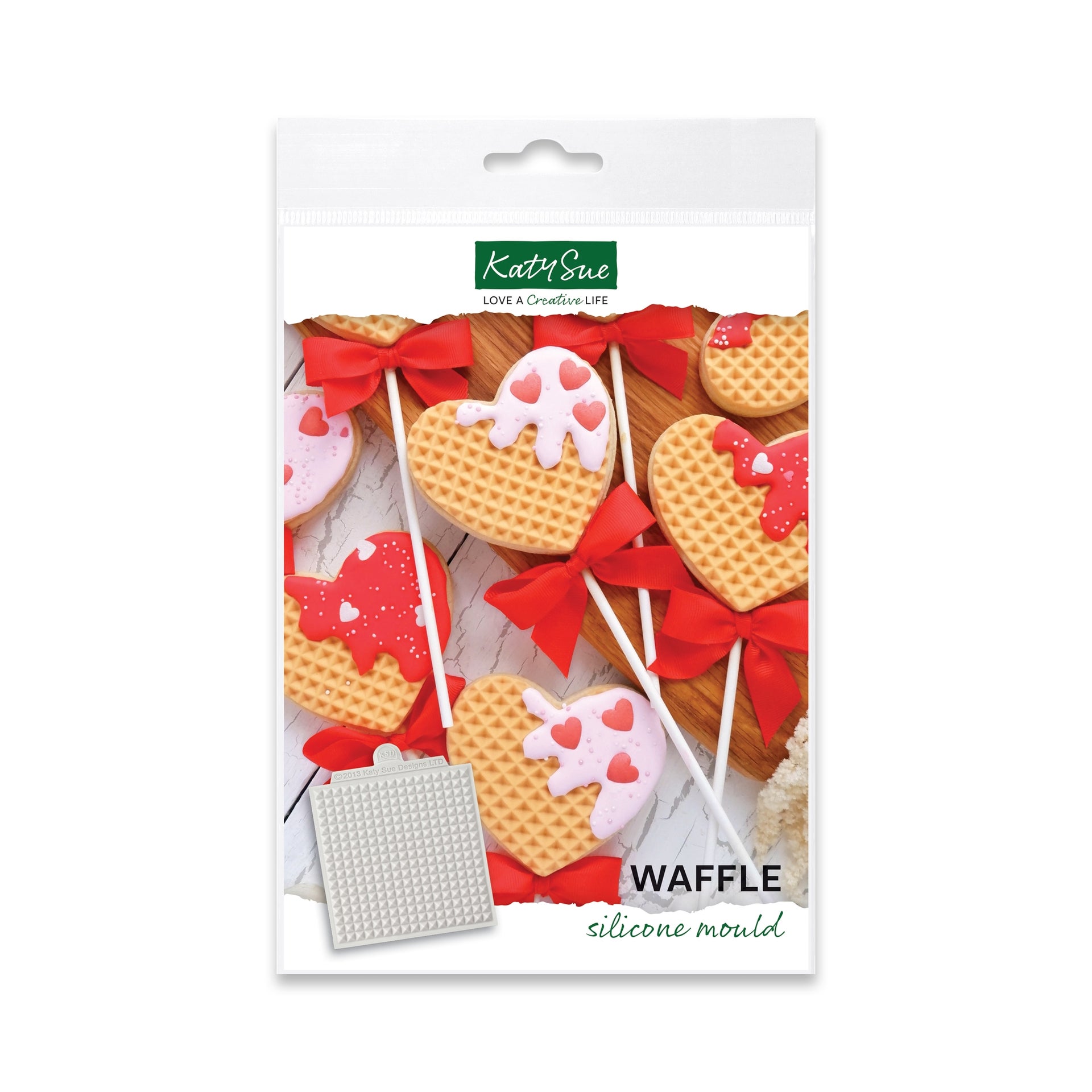 Katy Sue Silicone Mould - Waffle Texture Mat