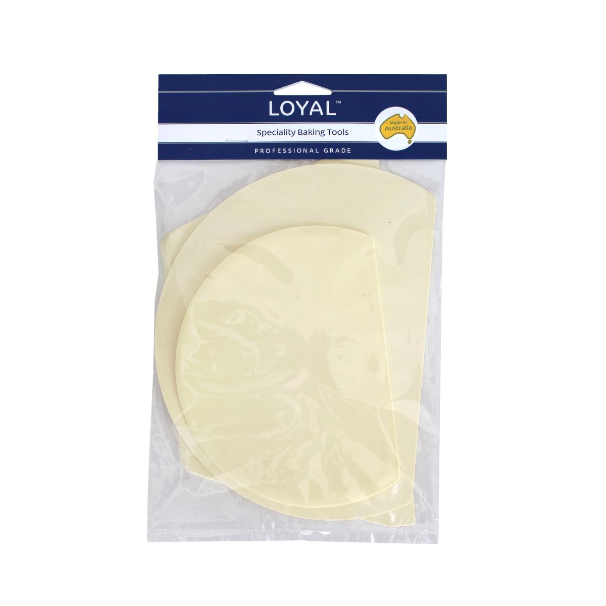 LOYAL Plastic Cake Scrapers pk/3
