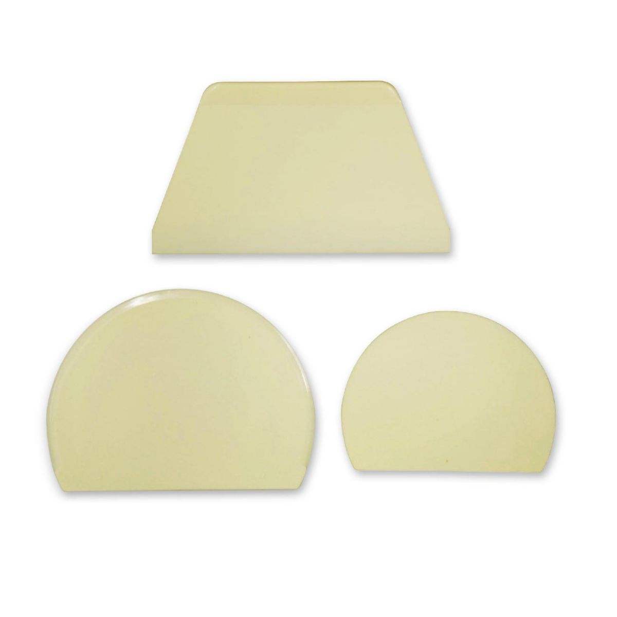 LOYAL Plastic Cake Scrapers pk/3